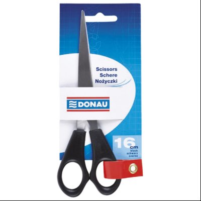 Makaze kancelarijske 16cm Donau 7922001PL-01 crne blister