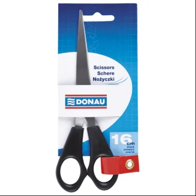 Makaze kancelarijske 16cm Donau 7922001PL-01 crne blister