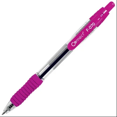 Olovka hemijska grip F-070 uložak plavi Connect 17925 roze
