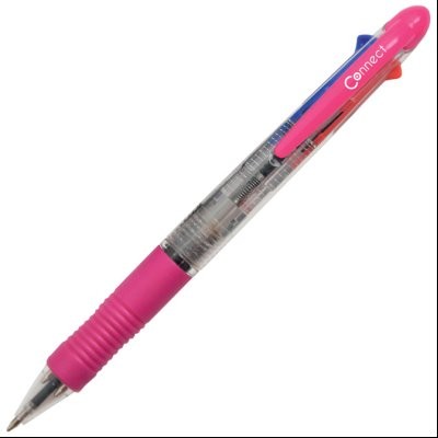 Olovka hemijska trobojna Connect 17948 roze