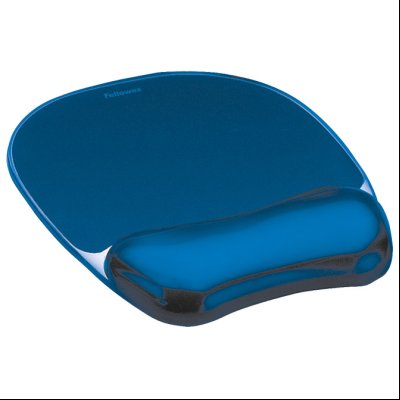 Podloga za miša sa odmaračem ergonomska-gel Fellowes 9114120 plava blister