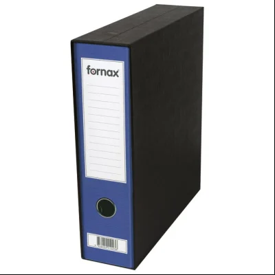 Registrator A4 široki u crnoj kutiji Prestige Fornax 12541 plavi