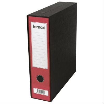 Registrator A4 široki u crnoj kutiji Prestige Fornax 13462 crveni