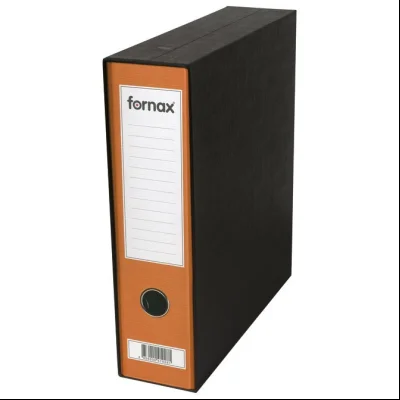 Registrator A4 široki u crnoj kutiji Prestige Fornax 13464 narandžasti