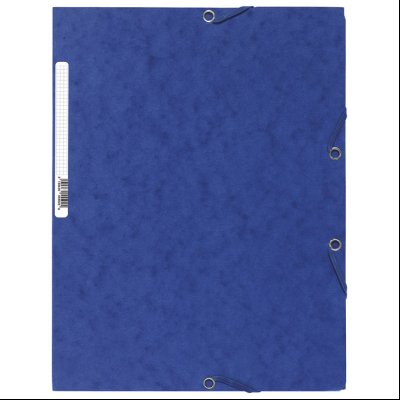 Fascikla klapna s gumicom chartreuse A4 FSC Exacompta 55502E plava