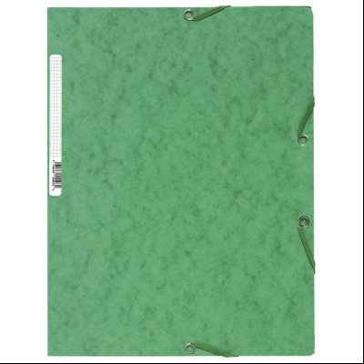 Fascikla klapna s gumicom chartreuse A4 FSC Exacompta 55503E zelena