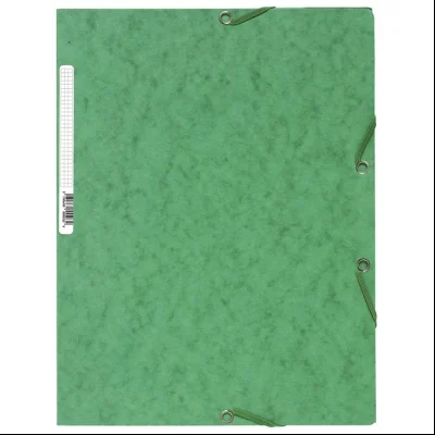 Fascikla klapna s gumicom chartreuse A4 FSC Exacompta 55503E zelena