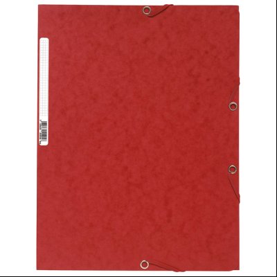 Fascikla klapna s gumicom chartreuse A4 FSC Exacompta 55505E crvena