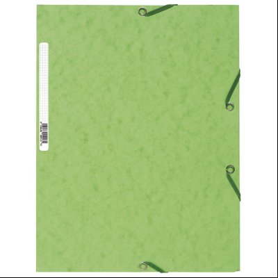 Fascikla klapna s gumicom chartreuse A4 FSC Exacompta 55513E limeta zelena