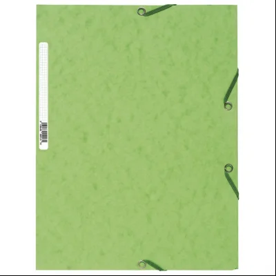 Fascikla klapna s gumicom chartreuse A4 FSC Exacompta 55513E limeta zelena