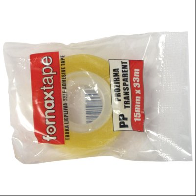 Traka lepljiva 15mm/33m u kesici Fornax 24781 providna
