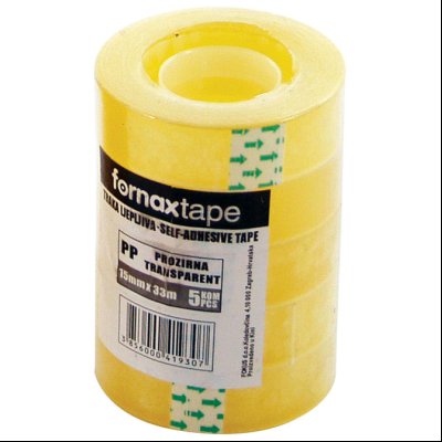 Traka lepljiva 15mm/33m pk5 Fornax 24782 providna