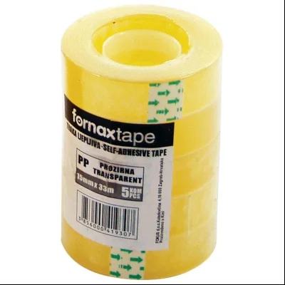 Traka lepljiva 15mm/33m pk5 Fornax 24782 providna