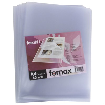 Fascikla "L" 80my pp A4 mat pk50 Fornax 24788 providna