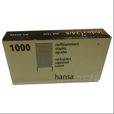 Klamerice br.24/6 pk1000 mesing Index 624VK