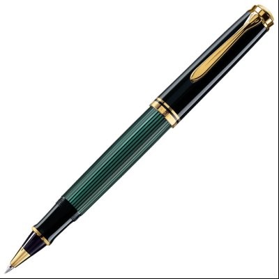 Roler Souveran R400+kožna bela futrola+poklon kutija G30 Pelikan 997494 zeleno-crni