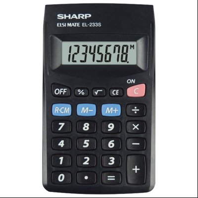 Kalkulator džepni 8mesta Sharp EL-233SB-BK crni blister
