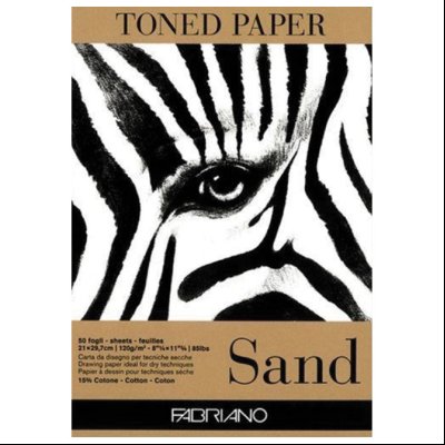 Blok Toned Paper Sand 29,7x42cm 50L 120g Fabriano 19100498 oker