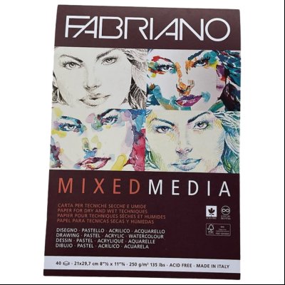 Blok Mixed Media 14,8x21cm 40L 250g Fabriano 19100502