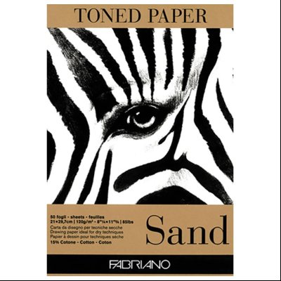 Blok Toned Paper Sand 21x29,7cm 50L 120g Fabriano 19100496 oker