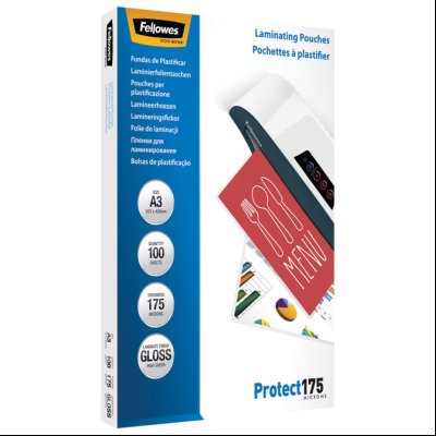 Folija za plastificiranje 175my A3 sjajna pk100 Fellowes 5308803