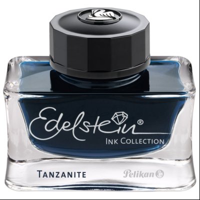 Tinta za nalivpero bočica 50ml Edelstein Pelikan 339226 plavo-crna (tanzanite)