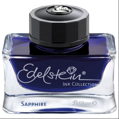 Tinta za nalivpero bočica 50ml Edelstein Pelikan 339390 plava (sapphire)