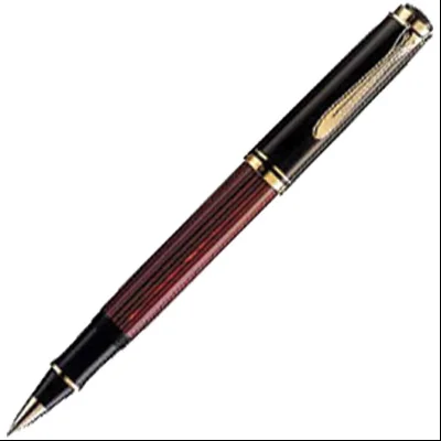 Roler Souveran R400+kožna bela futrola+poklon kutija G30 Pelikan 905521 crveno-crni