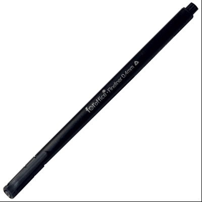 Flomaster fineliner 0,4mm trouglasti  FORoffice 18096 crni