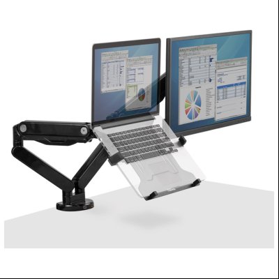 Nosač za 2/3 monitora-Dodatak za laptop Platinum Series Fellowes 8044101 crni