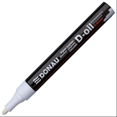Marker uljani 2,8mm okrugli vrh D-Oil Donau 7369001PL-09 beli