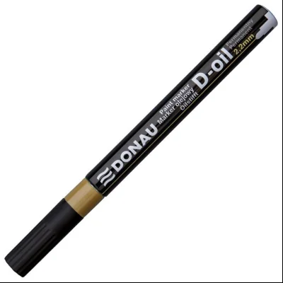 Marker uljani 2,2mm okrugli vrh D-Oil Donau 7368001PL-35 zlatni