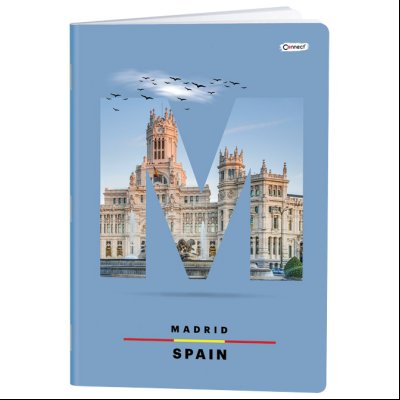 Sveska meki povez A4 linije 50+2L 80g za dečake Premium Connect 43741