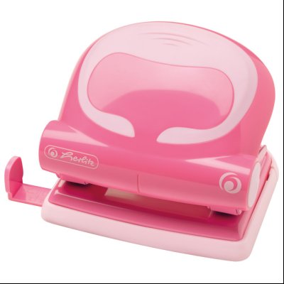 Bušač 2 rupe do  20 listova Herlitz 50025398 pastelno roze!!