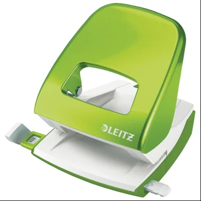 Bušač 2 rupe do 30 listova NeXXt Wow Leitz 50082254 metalik zeleni blister