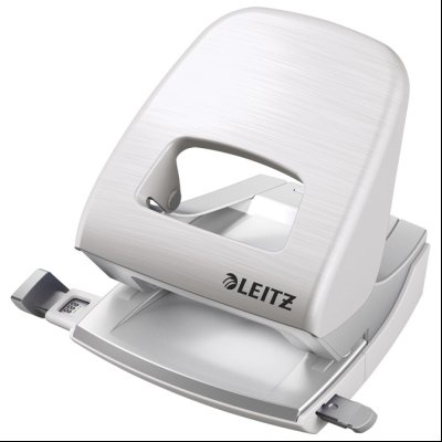 Bušač 2 rupe do  30 listova Metal Style Leitz 50060104 beli (arctic)