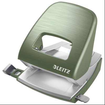 Bušač 2 rupe do  30 listova Metal Style Leitz 50060153 zeleni (celadon)