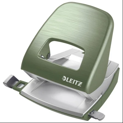 Bušač 2 rupe do 30 listova Metal Style Leitz 50060153 zeleni (celadon)