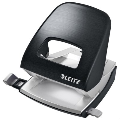 Bušač 2 rupe do 30 listova Metal Style Leitz 50060194 crni (satin)