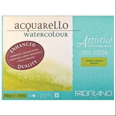 Blok Watercolour Artistico trad.Z.45,5x61cm 10L 300g (rough/grana grossa) Fabriano 19024561