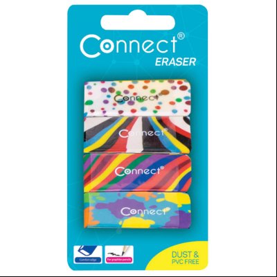 Gumica sintetička Multicolour pk4 Connect 45161 blister