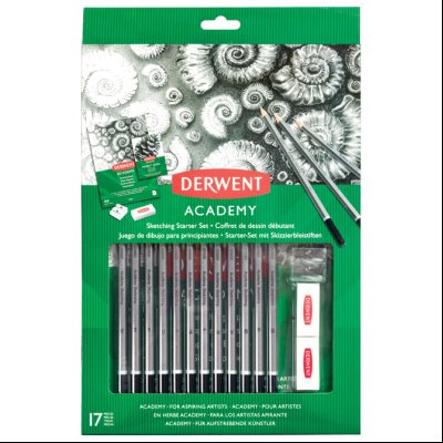 Set Olovka grafitna 5H-6B+pribor Academy Derwent 2305679 blister!!