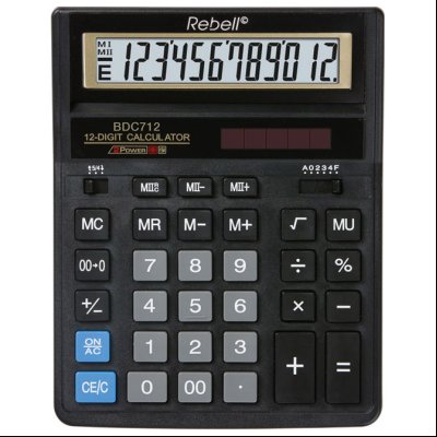 Kalkulator komercijalni 12mesta Rebell RE-BDC712GL BX crni
