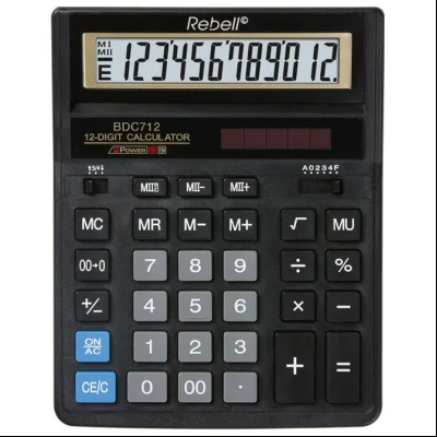 Kalkulator komercijalni 12mesta Rebell RE-BDC712GL BX crni