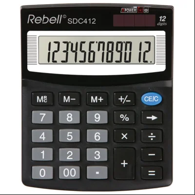 Kalkulator komercijalni 12mesta Rebell RE-SDC412 BX crni