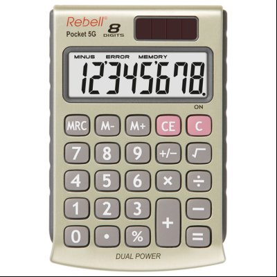 Kalkulator džepni  8mesta Rebell RE-POCKET 5G beli