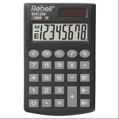 Kalkulator džepni 8mesta sa preklopom Rebell RE-SHC208 BX crni