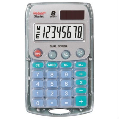 Kalkulator džepni  8mesta Rebell RE-STARLET BX sivi