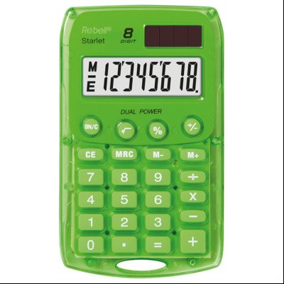 Kalkulator džepni  8mesta Rebell RE-STARLETG BX zeleni