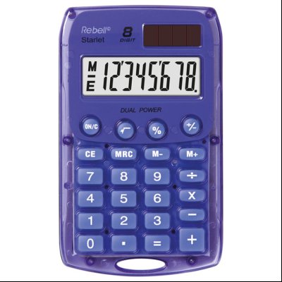 Kalkulator džepni  8mesta Rebell RE-STARLETV BX ljubičasti
